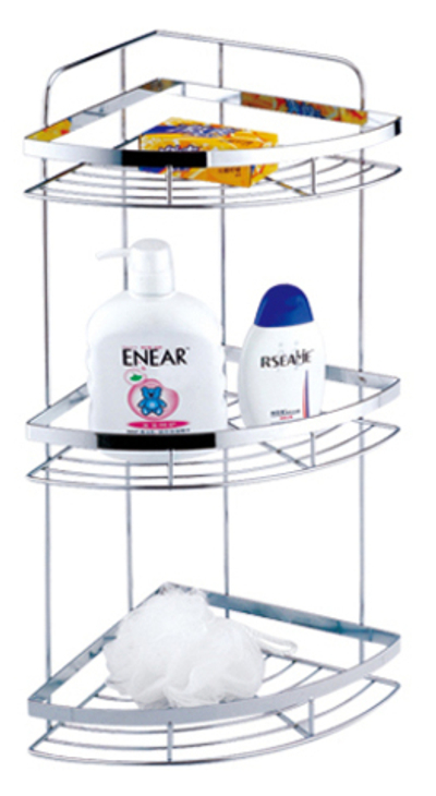 329-3 Полка угловая 3-ярусная (решётка) РОТАТО (5/1шт)