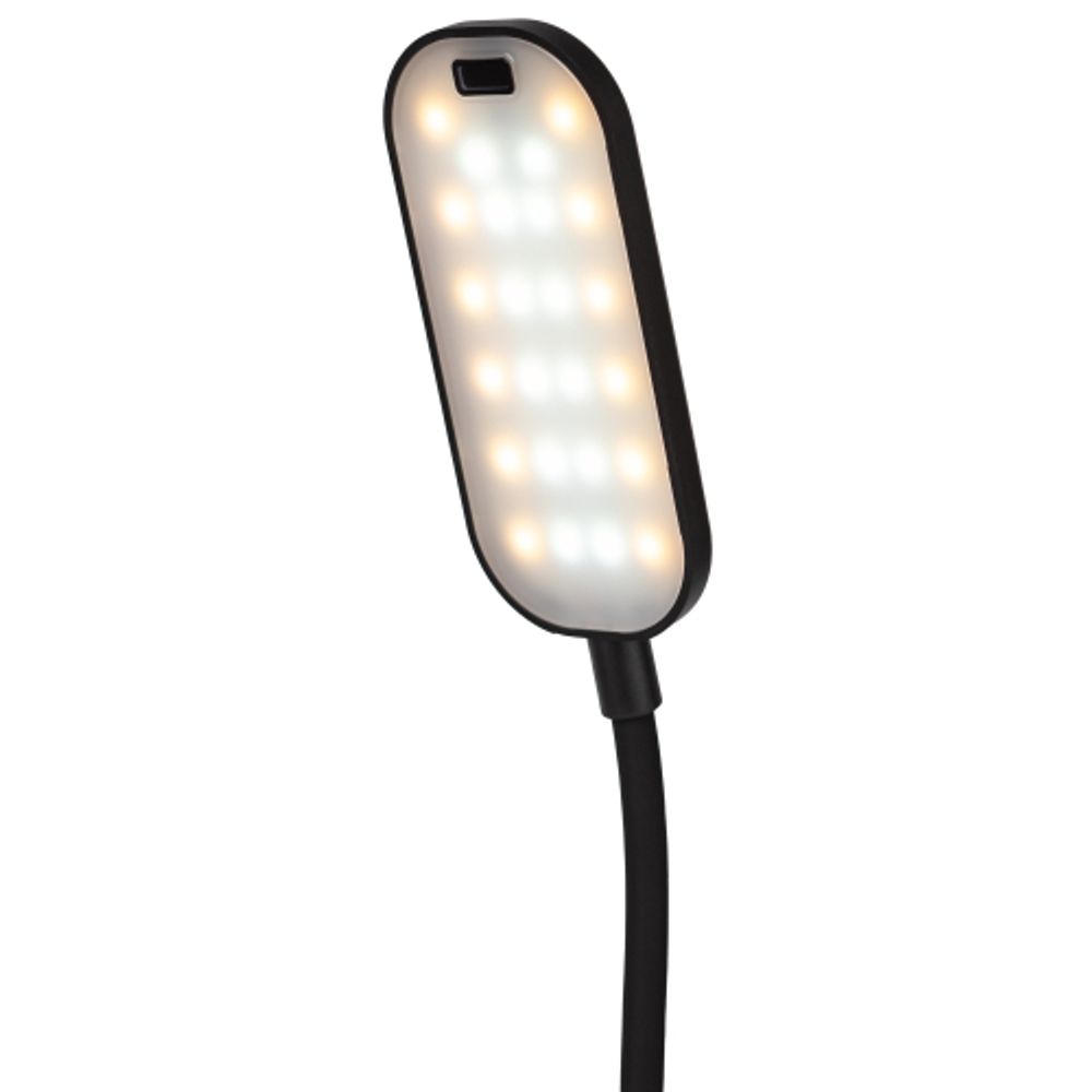 Настольный светильник ЭРА NLED-525-6W-BK светодиодный аккумуляторный на прищепке черный