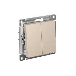 Выключатель 2-кл. AtlasDesign (сх. 5) 10AX механизм песочн. SE ATN001251