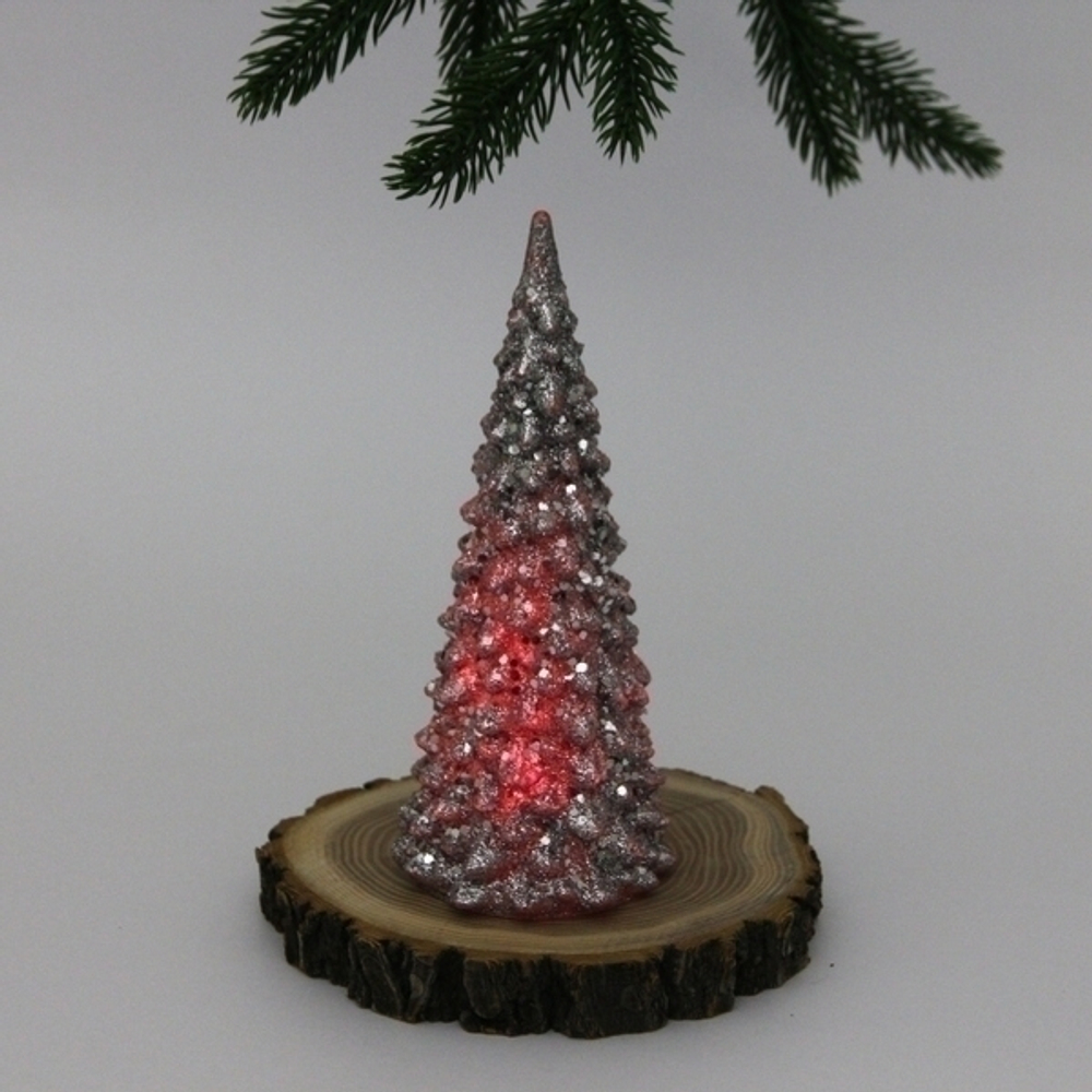 Сувенир с подсветкой «Волшебная красавица» 17 см, Серебро (работает от батареек LR44*3)