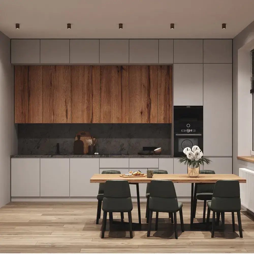 Светильник потолочный светодиодный LUMENTO / Точечный накладной деревянный