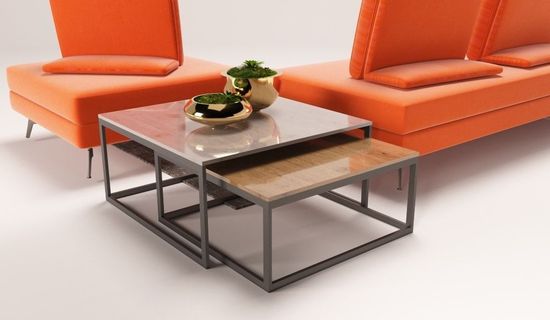 Стол интерьерный LOFT 3 и LOFT 4 цвет капучино/орех