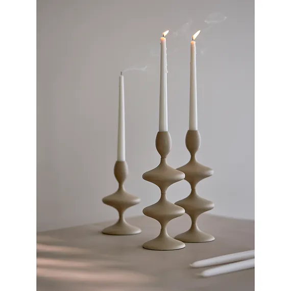 Подсвечник vivlend, 29 см, бежевый