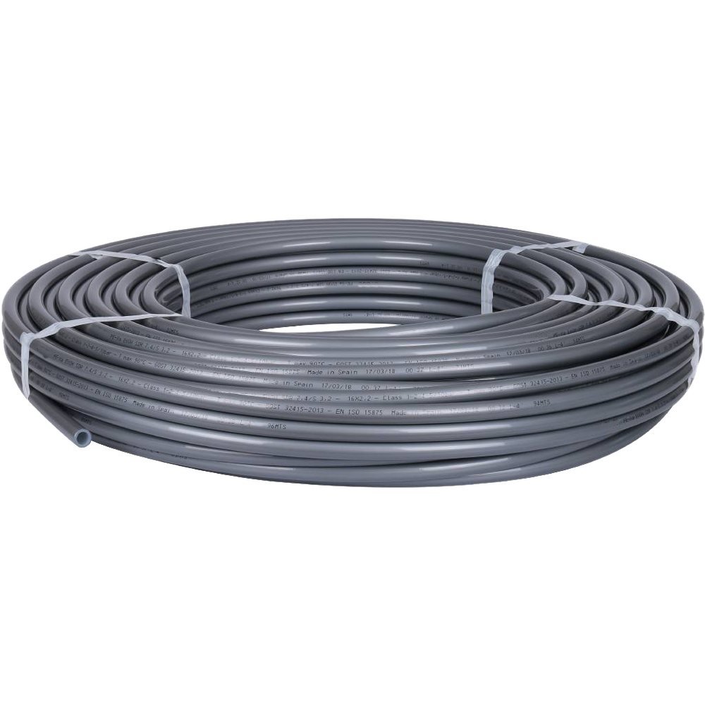 Труба из сшитого полиэтилена AOSKER PE-Xa EVOH 20x2.8 100м серый