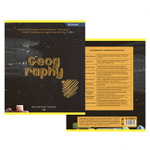 Тетрадь предметная 36л. А5 "География", клетка, со справочным материалом, скрепка, мелованный картон (стандарт), блок офсет, Alingar "Chalk board"