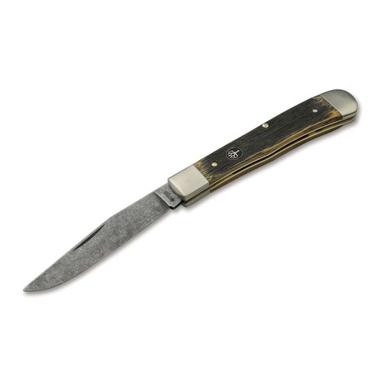 Складной нож Boker модель113004 Trapper Schloss Burg c клинком из стали O-1 Tool Steel, рукоять