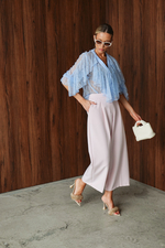 Брюки прямые укороченные со стрелками