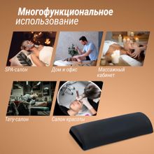 Полувалик массажный UNIX 70cm Black