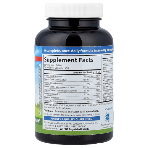 Carlson, Mini Multi, 250 мини-таблеток