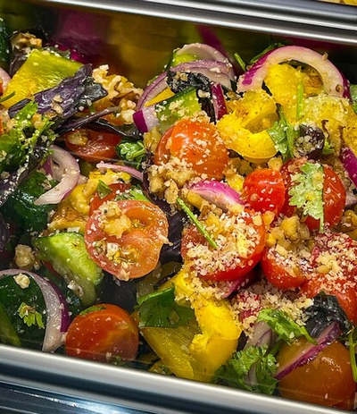 Салат ПО-ГРУЗИНСКИ с грецким орехом
