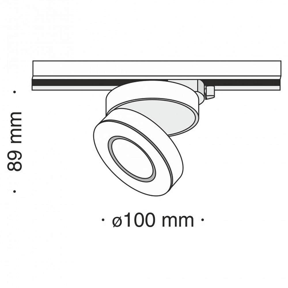Трековый светильник Maytoni Technical TR006-1-12W3K-W