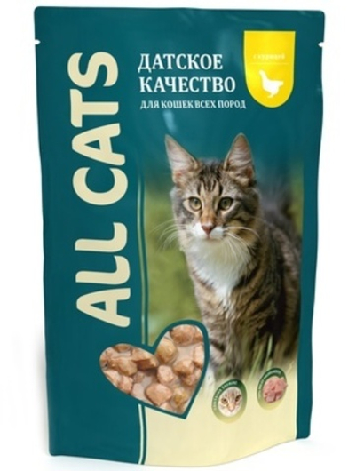 Влажный корм All Cats для взрослых кошек