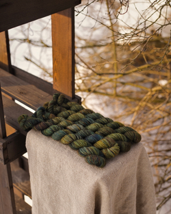 Носочная пряжа с добавлением шерсти "Кряква" 20 г