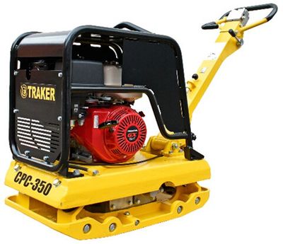 Виброплита реверсивная TRAKER CPC-350-H гидравлика - [330 кг / 45 кН / Honda GX390]