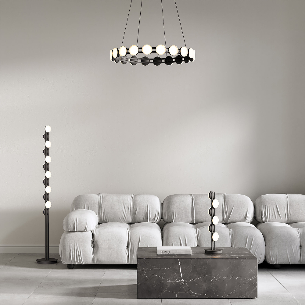 Напольный светодиодный светильник 90332/12 черный