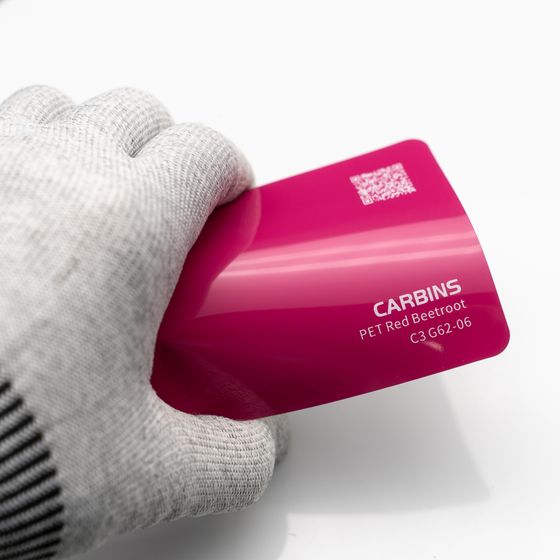 Веер образцов виниловой цветной пленки Carbins