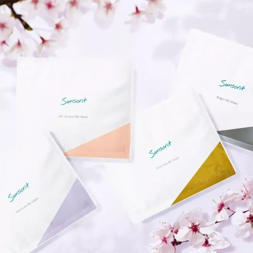 Sunsorit Лифтинговая антивозрастная маска для лица на основе биоцеллюлозы Сансорит- Enriched BC Mask, 25 мл х 1 шт.