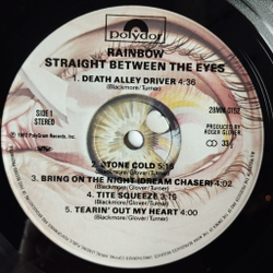 Винтажная виниловая пластинка LP Rainbow Straight Between The Eyes (Japan 1982) (Obi) Tite Squeeze