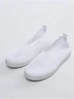 Мокасины летние текстильные