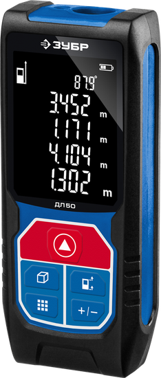 Дальномер ЗУБР ДЛ-50 лазерный  точность +/-2мм.IP 54 34925