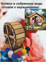 Беговое колесо раскраска для хомяка 15см