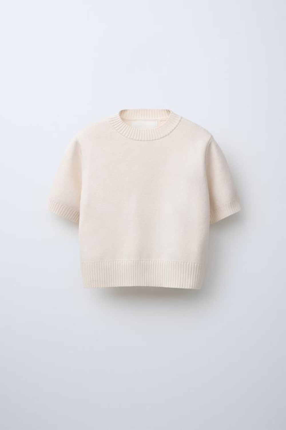 ZARA ТРИКОТАЖНЫЙ СВИТЕР, ЭКРЮ