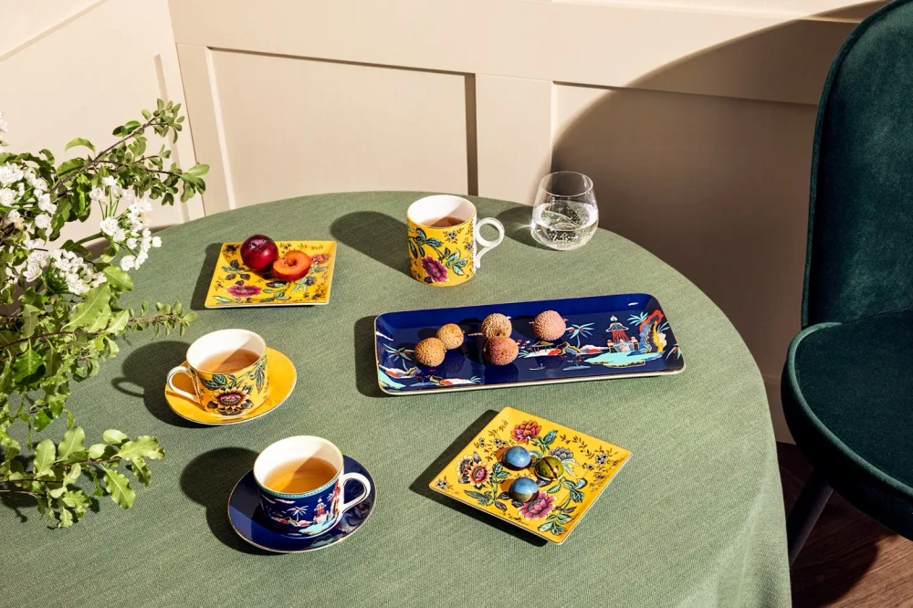 Wedgwood Поднос Wonderlust 14,5 см Желтый тонкин