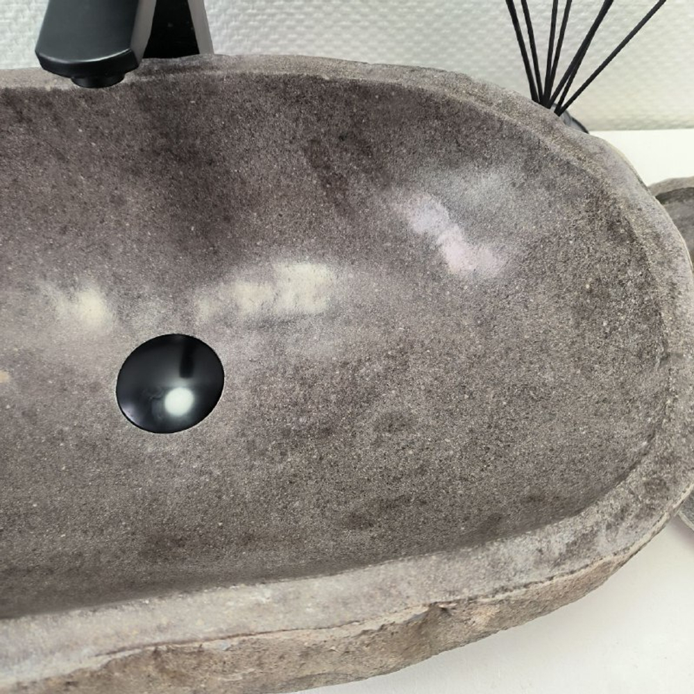 Раковина из речного камня RS63618 (55*33*15) 0122