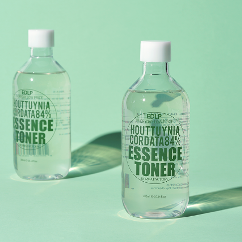 Derma Factory Эссенция-тонер для лица с экстрактом цветка хауттюйнии Houttuynia Cordata 84% Essence Toner (300 мл)