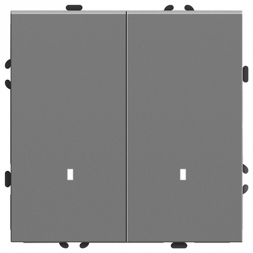 Выключатель двухклавишный с подсветкой без рамки Stekker Эмили 49942