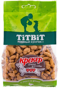 Лакомство TiTBiT для собак мелких пород Крекер с мясом Утки, 250 г