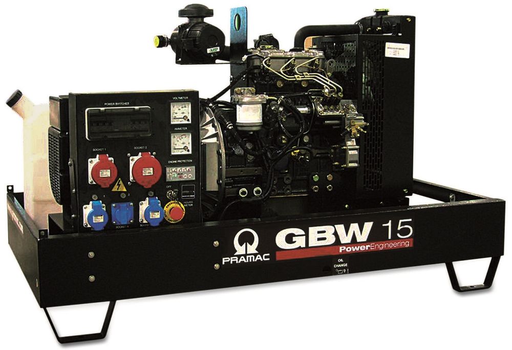 Дизельный генератор Pramac GBW 15 Y 1 фаза с АВР