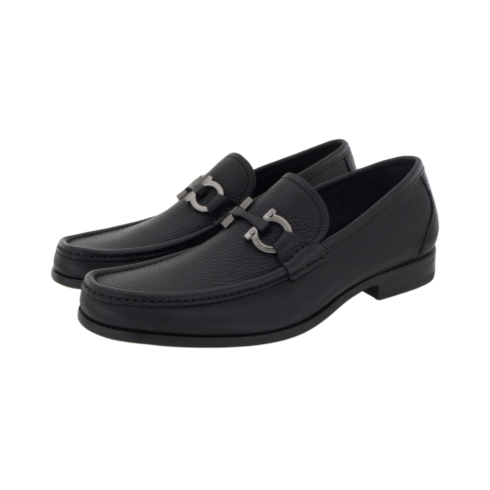 FERRAGAMO Gancini-plaque Mocassin Loafers