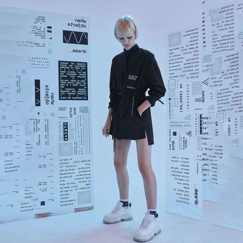 Купить Рубашка Futureisnown Electrosmog Protected shirt Черная Рубашка Futureisnown Electrosmog Protected shirt Черная