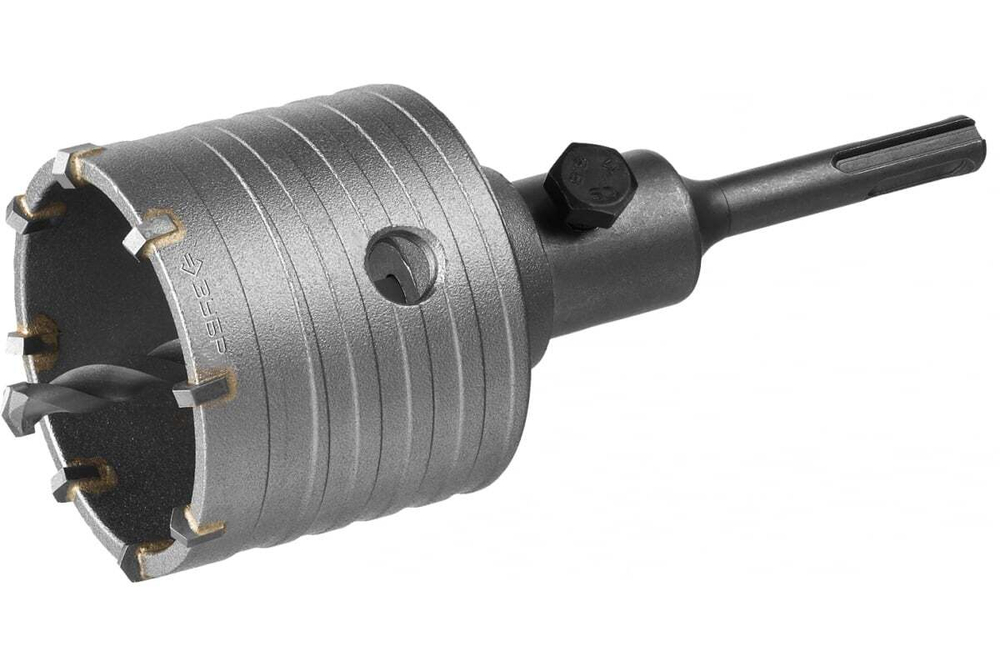 Коронка с державкой по бетону ЗУБР 68 мм, SDS-Plus 29211-68