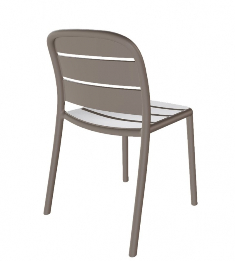 Стул пластиковый Papatya Beykoz-S, тортора