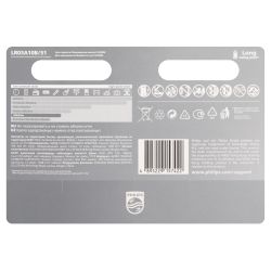 Батарейки Philips LR03A10B/51 ААА алкалиновые 1,5v 10 шт. LR03-10BL Entry