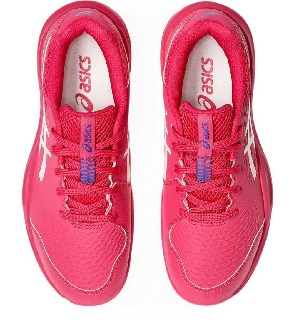 Детские Кроссовки теннисные Asics Gel-Resolution X GS - ярко-розовый/кремовый