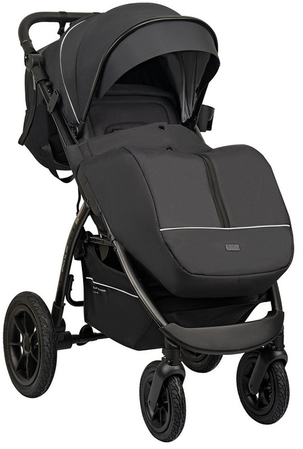 Детская прогулочная коляска Indigo Epica XL Air с сумкой 2025 черный