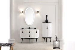 Тумба NEO Белый/Цоколь с ножками черный