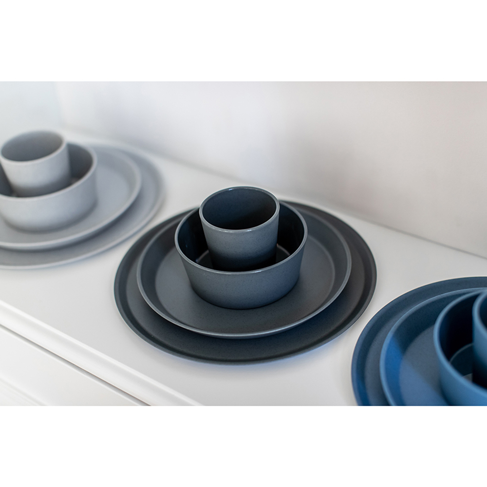 Тарелка connect, organic, D20,5 см, темно-серая