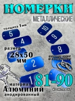 Номерки на ключи металлические