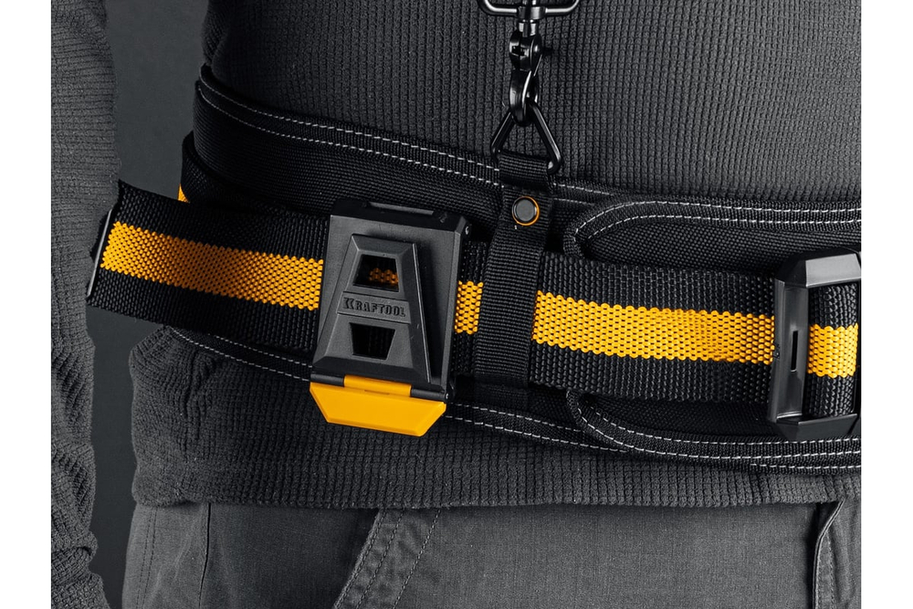 Кобура для шуруповерта с дополнительным съёмным карманом KRAFTOOL KH-5 FastClip 38769