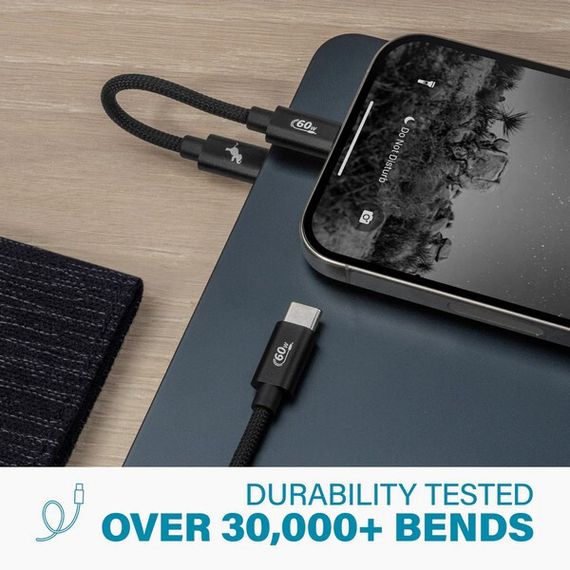 Кабель Nimble PowerKnit Travel Kit 2-Pack 5in USB-C-USB-C Black