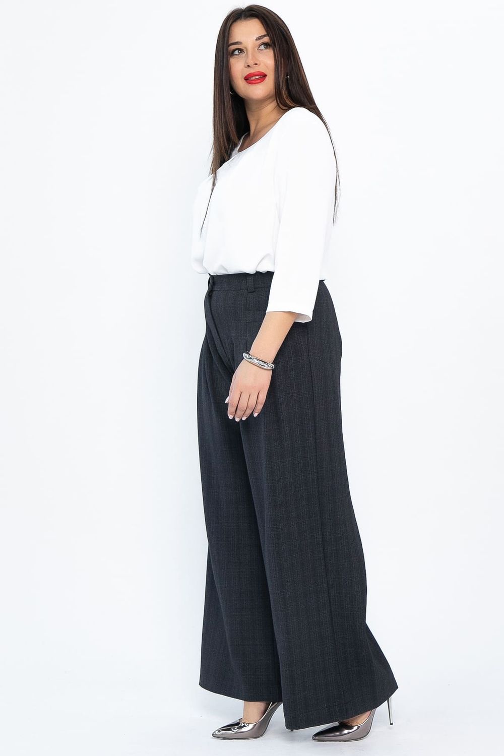 Брюки палаццо Креатив (темно-серые) Б14655-24М LT Collection