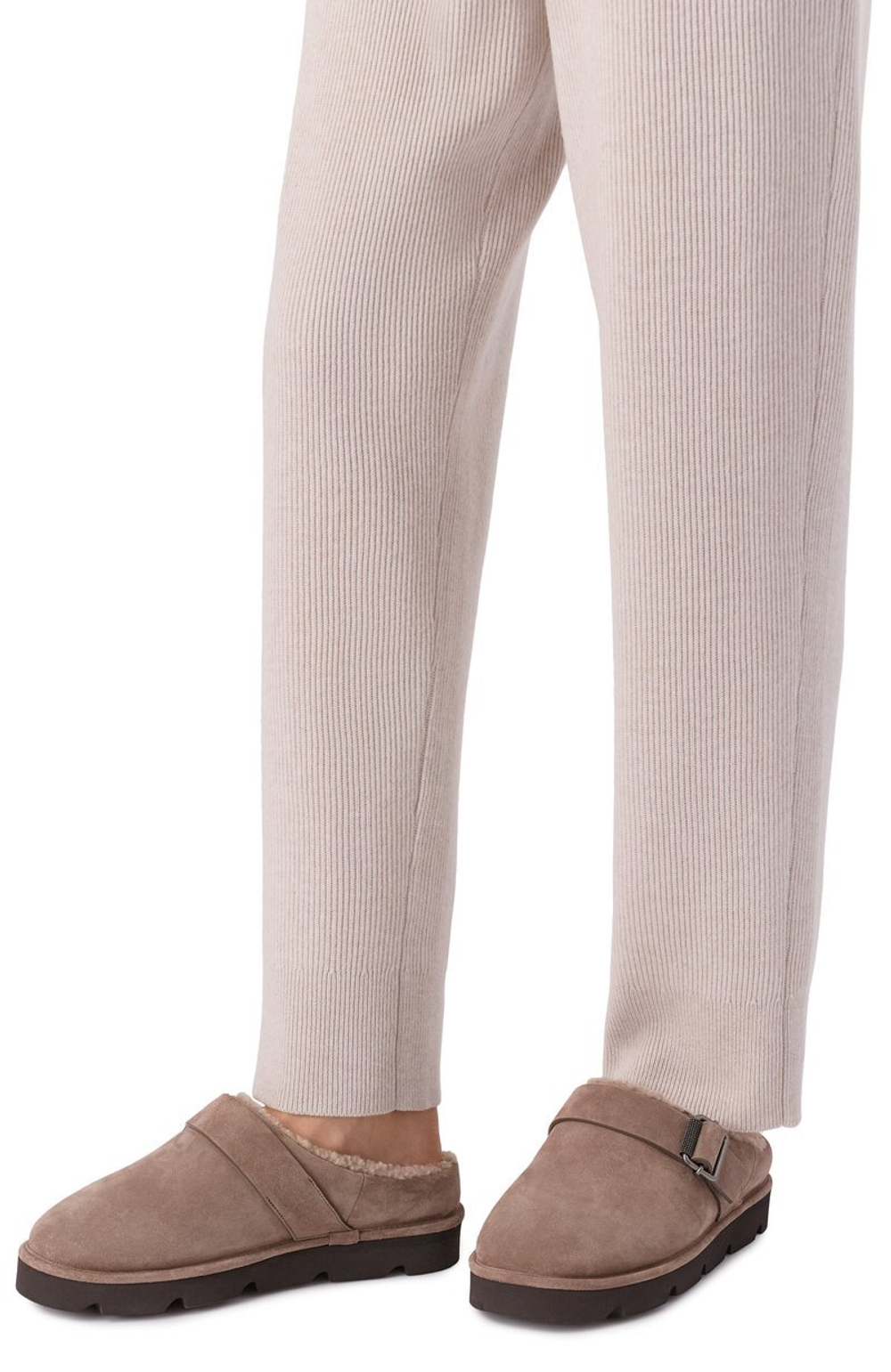 Сабо на меху BRUNELLO CUCINELLI