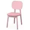 Стул Saga, рогожка, розовый