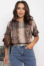 Блуза Морган (коричневая) Б14031-16М LT Collection
