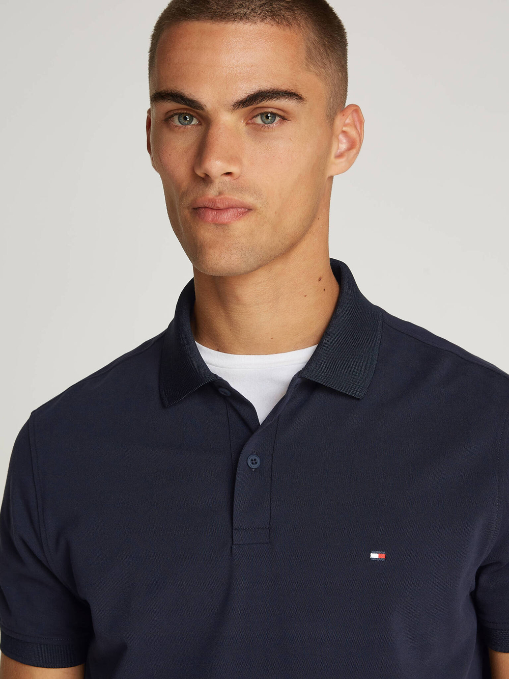 Поло Tommy Hilfiger - темно-синий(MW0MW37309)