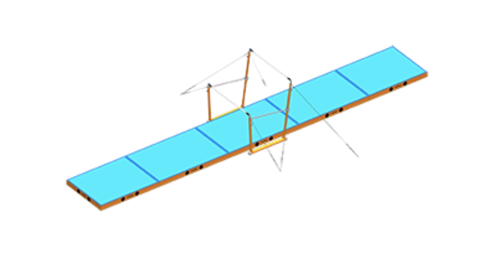 Мат для приземления 250x200x20 см Мат для приземления 250x200x20 см